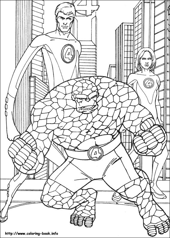 Fantastic Four coloring picture